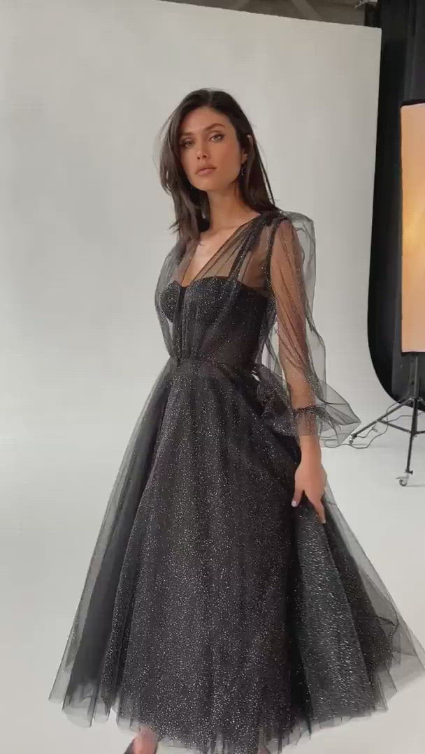 gray cocktail dress